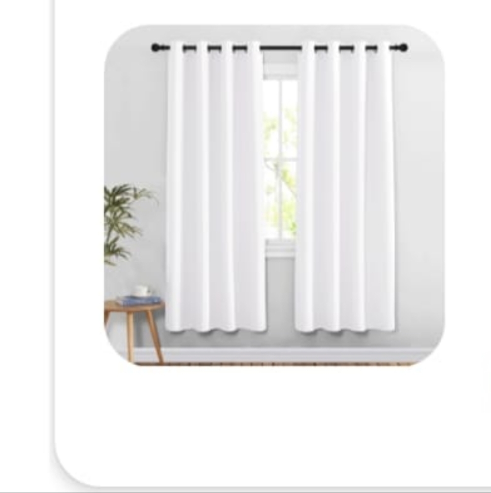 White Grommet Curtains